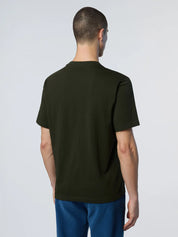 North Sails T-shirt maglia maglietta BIG LOGO cotone BIO verde 693009