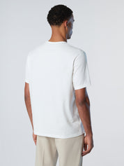 North Sails T-shirt maglia maglietta BIG LOGO cotone BIO bianca 693009