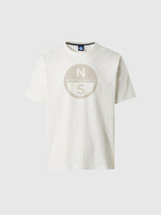 North Sails T-shirt maglia maglietta BIG LOGO cotone BIO bianca 693009