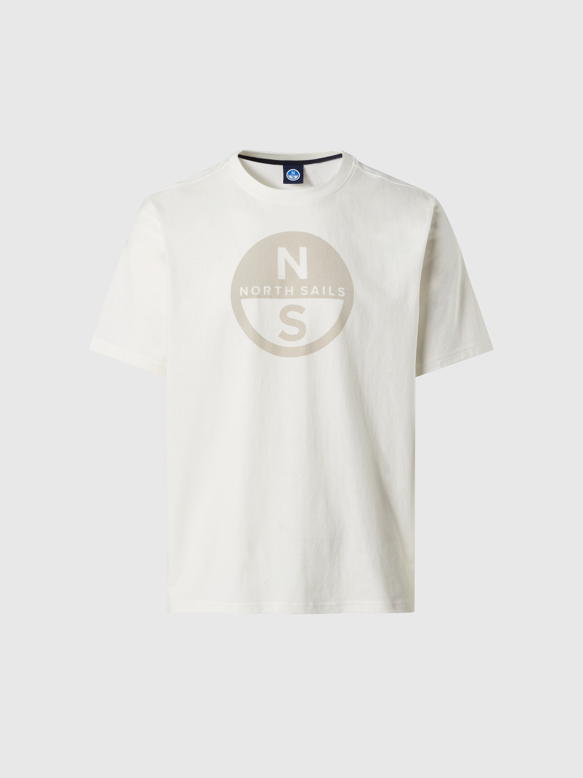 North Sails T-shirt maglia maglietta BIG LOGO cotone BIO bianca 693009