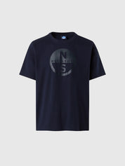North Sails T-shirt maglia maglietta BIG LOGO cotone BIO navy blu 693009