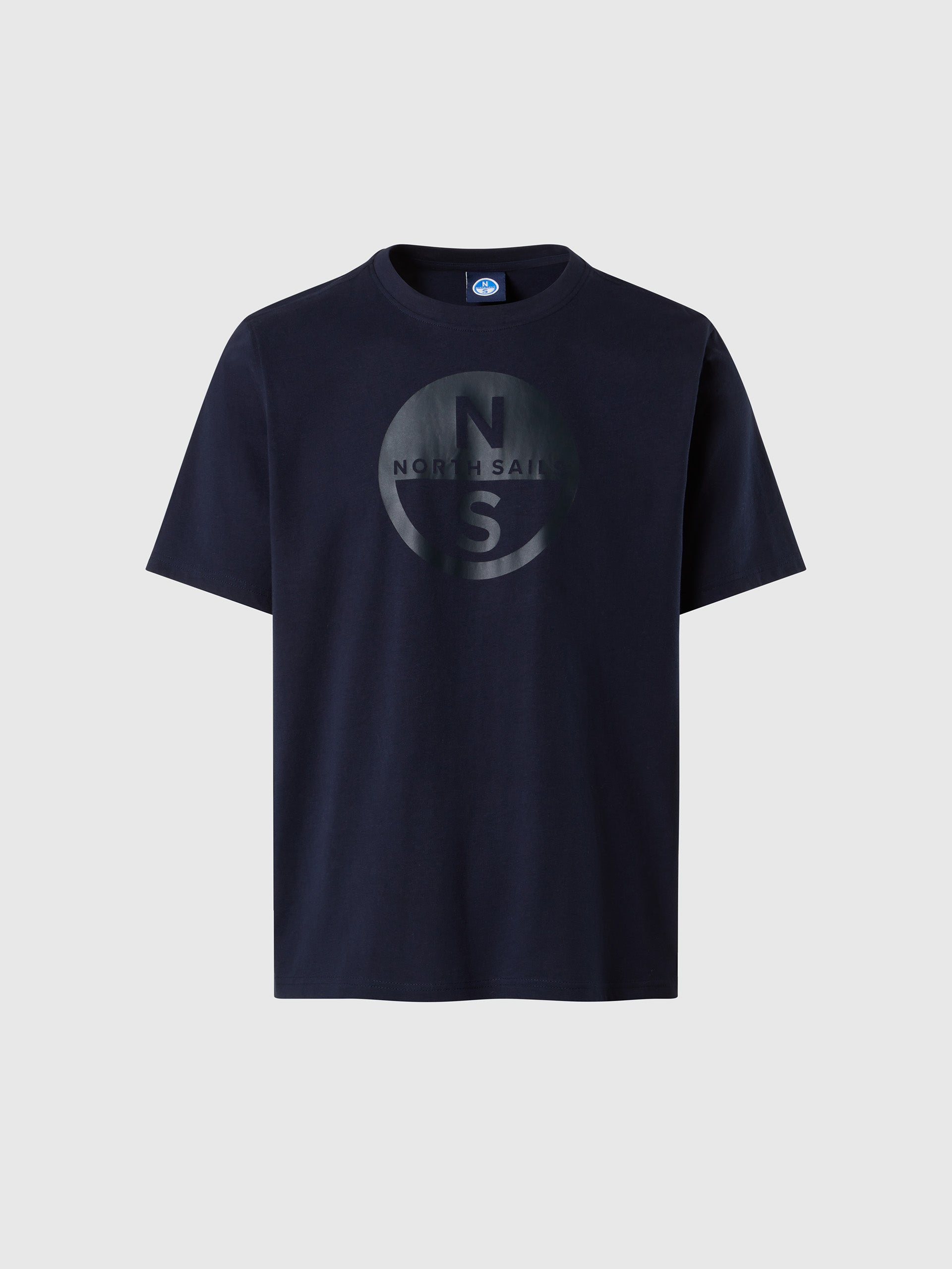 North Sails T-shirt maglia maglietta BIG LOGO cotone BIO navy blu 693009