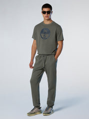 North Sails T-shirt maglia maglietta BIG LOGO cotone BIO city grigio 693009