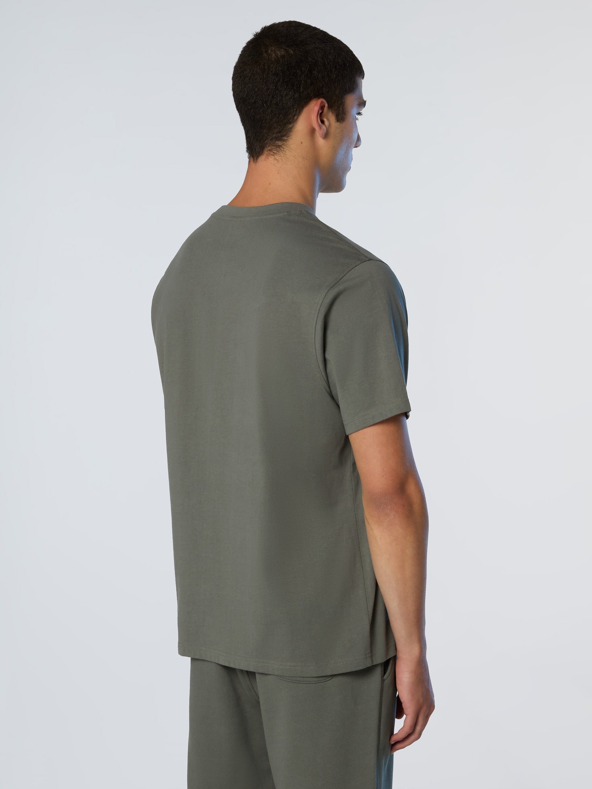 North Sails T-shirt maglia maglietta BIG LOGO cotone BIO city grigio 693009