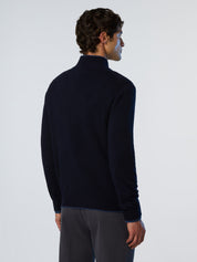 North Sails maglione misto cashmere MEZZA ZIP manica lunga finezza 12 navy blu 699148