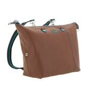 Gabs G3 Plus M Basic Borsa Zaino Trasformabile Hobo Shopper Tote Bauletto in Pelle Cuoio Scuro