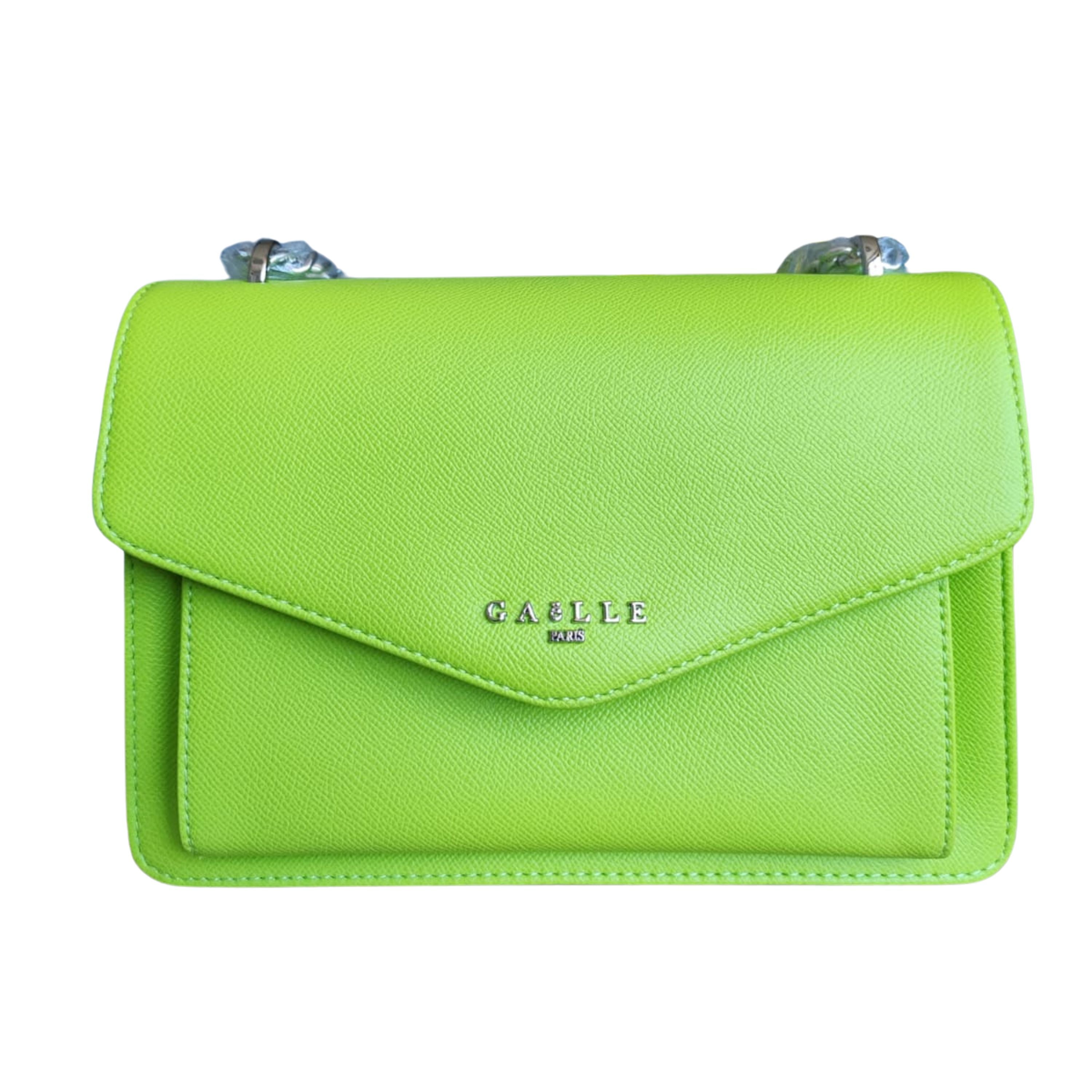 Gaelle Borsa A Spalla Con Tracolla Regolabile Verde LIME Donna