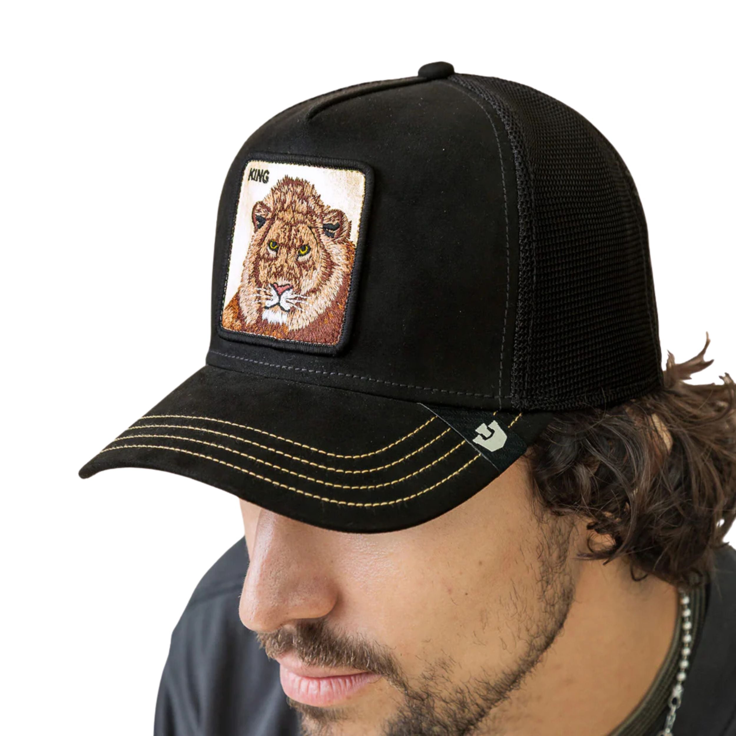 Goorin Bros. Cappello Trucker Edizione Golden King Misto Poliestere Nero Unisex