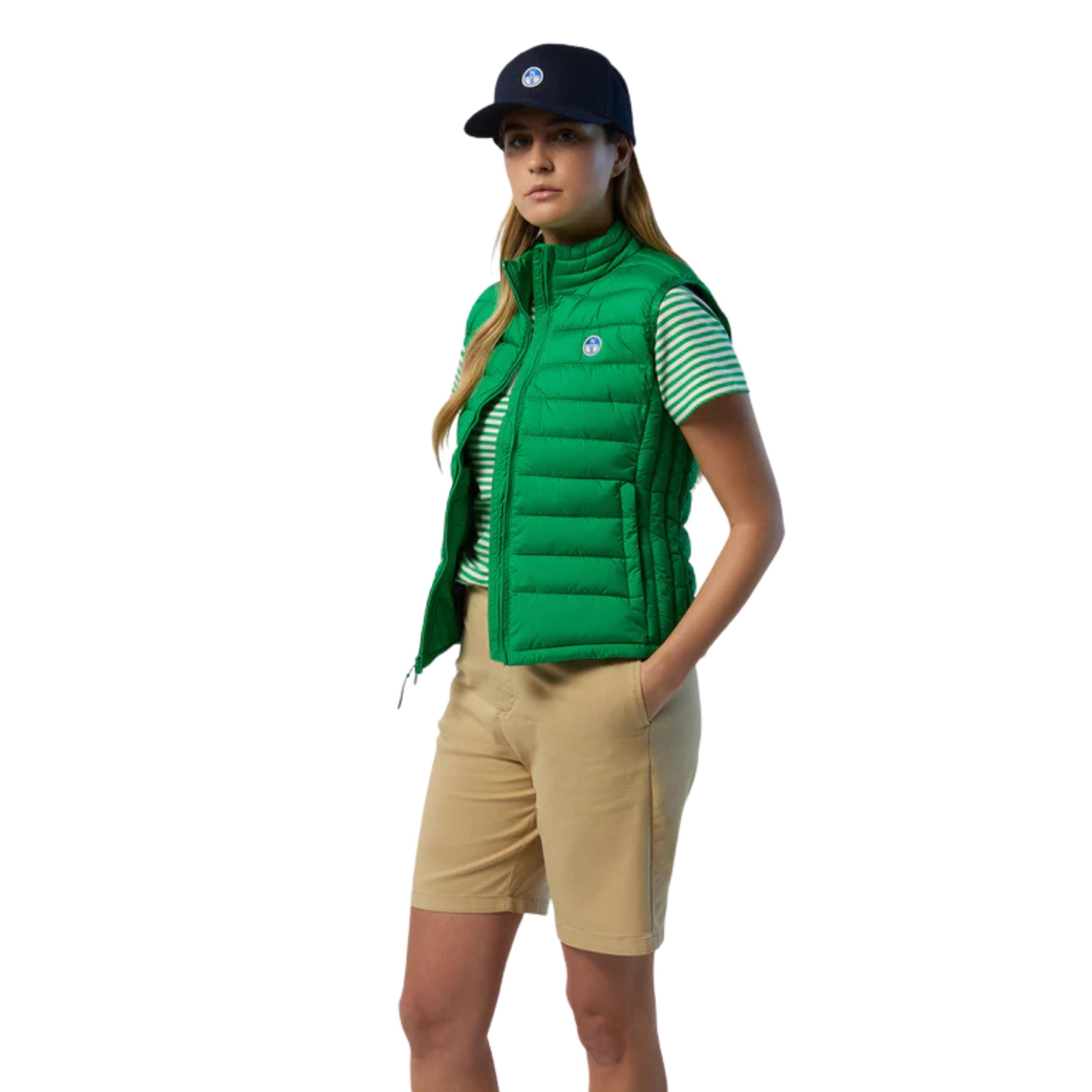 North Sails Gilet Smanicato Zip tecnico outdoor antivento 010032 0460 Naomi