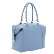 Gabs G3 Plus M Basic Borsa Zaino Trasformabile Hobo Shopper Tote Bauletto in Pelle Blu Ardesia