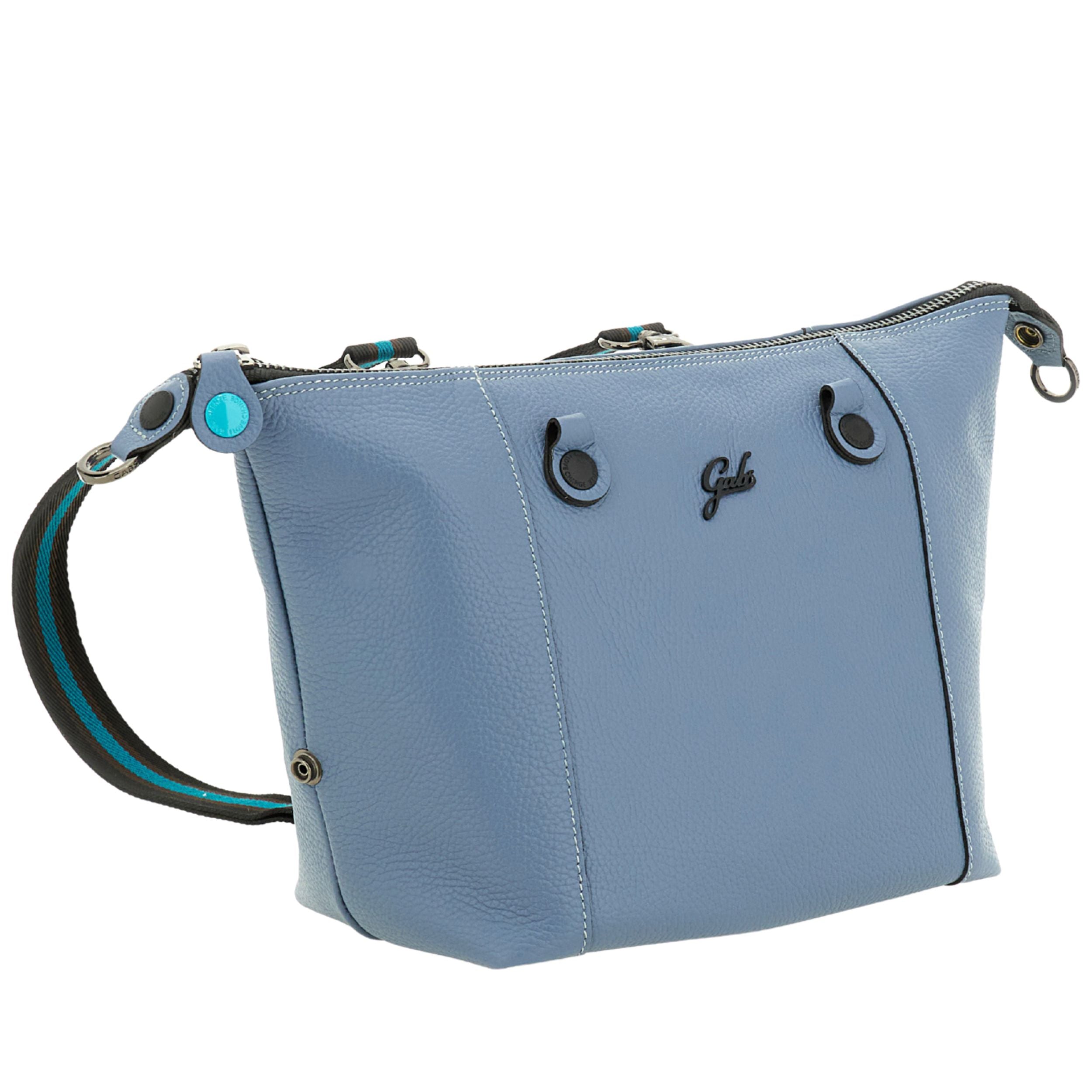 Gabs G3 Plus M Borsa Zaino Trasformabile Hobo Shopper Tote Bauletto in Pelle Blu Ardesia