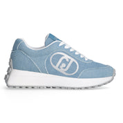 Liu Jo Scarpe Lolo 18 Sneakers con Tomaia in Tessuto Azzurro Cyan