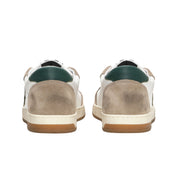 2Star Scarpe Sneakers Made in Italy artigianali Week Star Pelle Bianco Taupe Verde Uomo