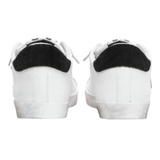 2Star Scarpe Sneakers Made in Italy artigianali PRIME STAR Pelle donna Bianco Nero