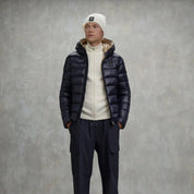 Blauer Giubbino Corto Imbottito Adams Blu Interno Tabacco Uomo