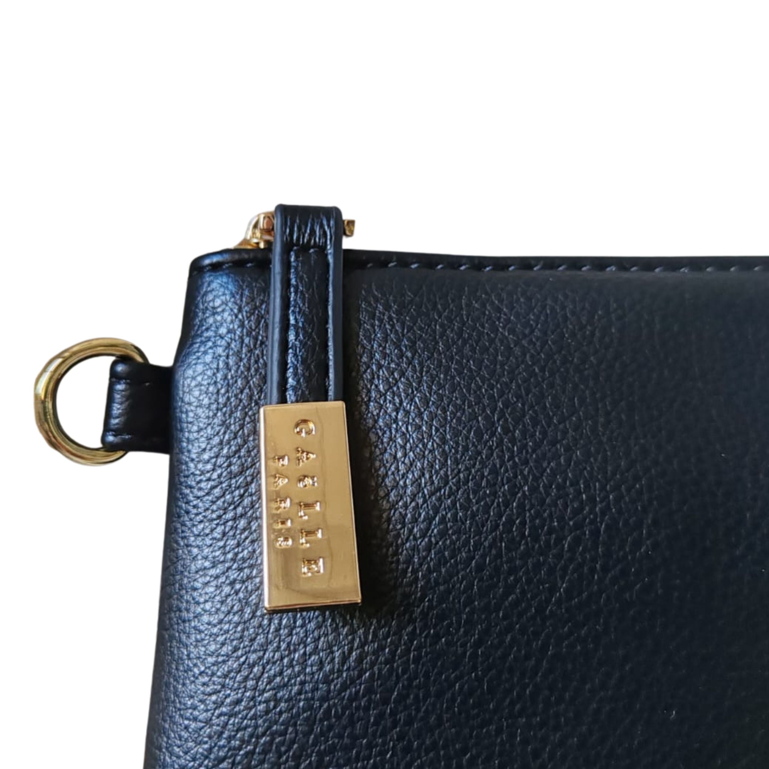 Gaelle Borsa a Mano Pochette in Ecopelle Nero Donna GAACW02320