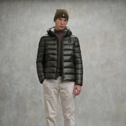 Blauer Giubbino Corto Imbottito Adams Verde Tiglio Interno Beige Uomo