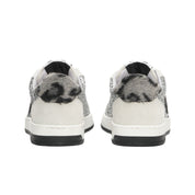 2Star Scarpe Sneakers Made in Italy artigianali Now Star Pelle Argento Bianco leo 4818