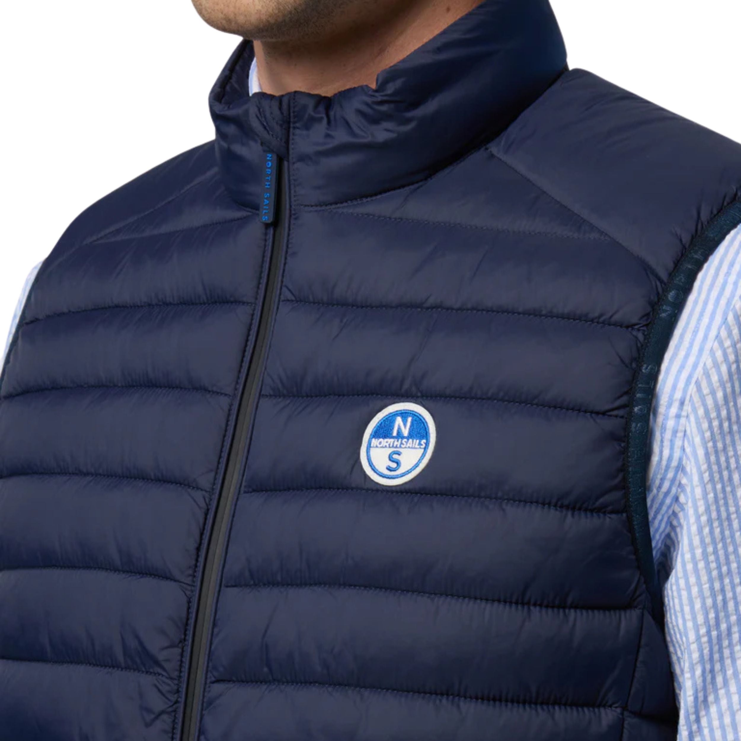 North Sails smanicato vest giubbino piumino leggero gilet zephyr antivento acqua 603347-0802