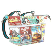 Gabs G3 Plus M Basic Borsa Zaino Trasformabile Hobo Shopper Tote Bauletto in Pelle Stampa 601