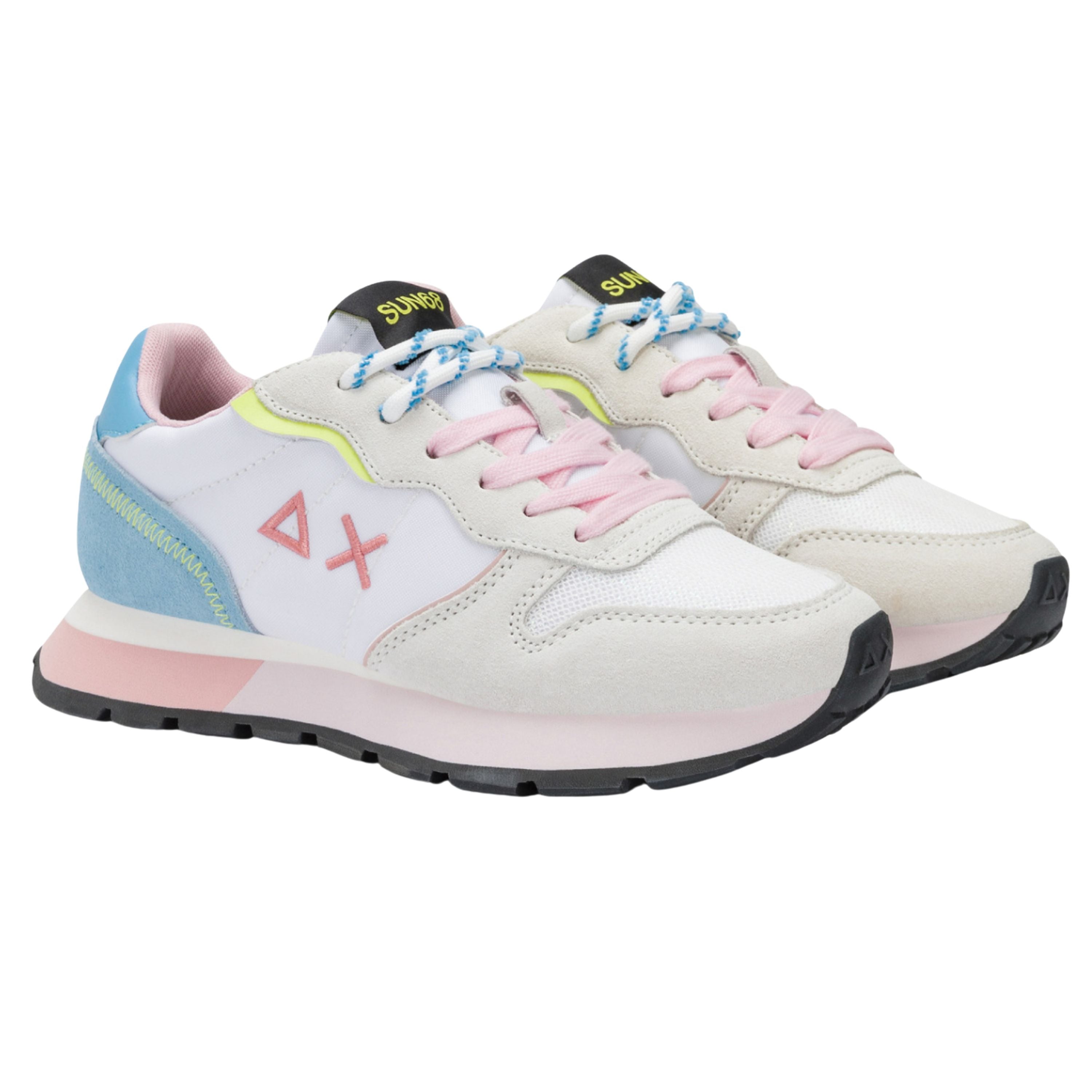 Sun68 Scarpe Ally Color Explosion Z35204 Sneakers Casual Donna nylon e pelle