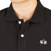 La Martina Polo Classica In Piquet Regular Fit Nero uomo