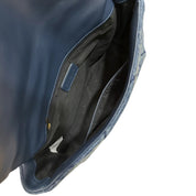 Gaelle Borsa a tracolla Denim Matelassè in Cotone Blu Donna GAACW02400