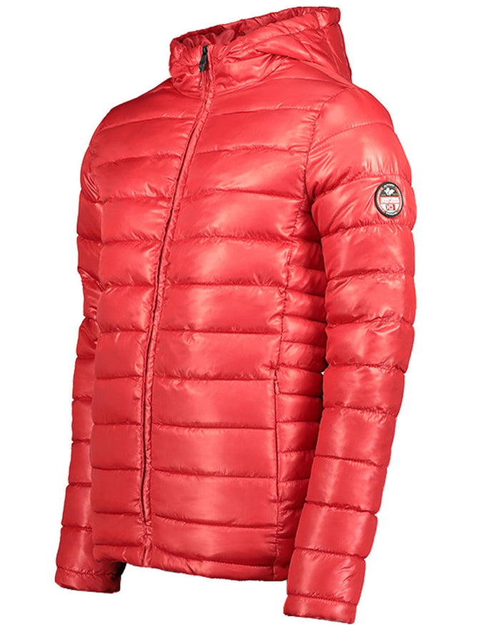 Geographical Norway Down Jacket Jacket 100 Grams Hood Red Men 3