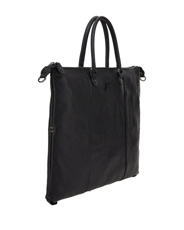 Gabs Backpack Convertible Hobo Shopper Tote Black Leather Satchel-2