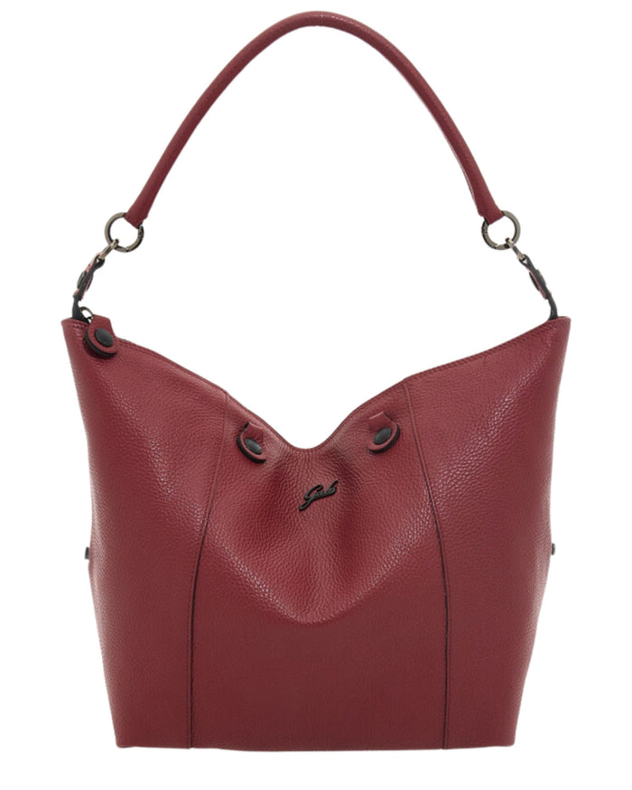 Gabs Backpack Transformable into Shopper, Trunk and Hobo in Red Leather 5