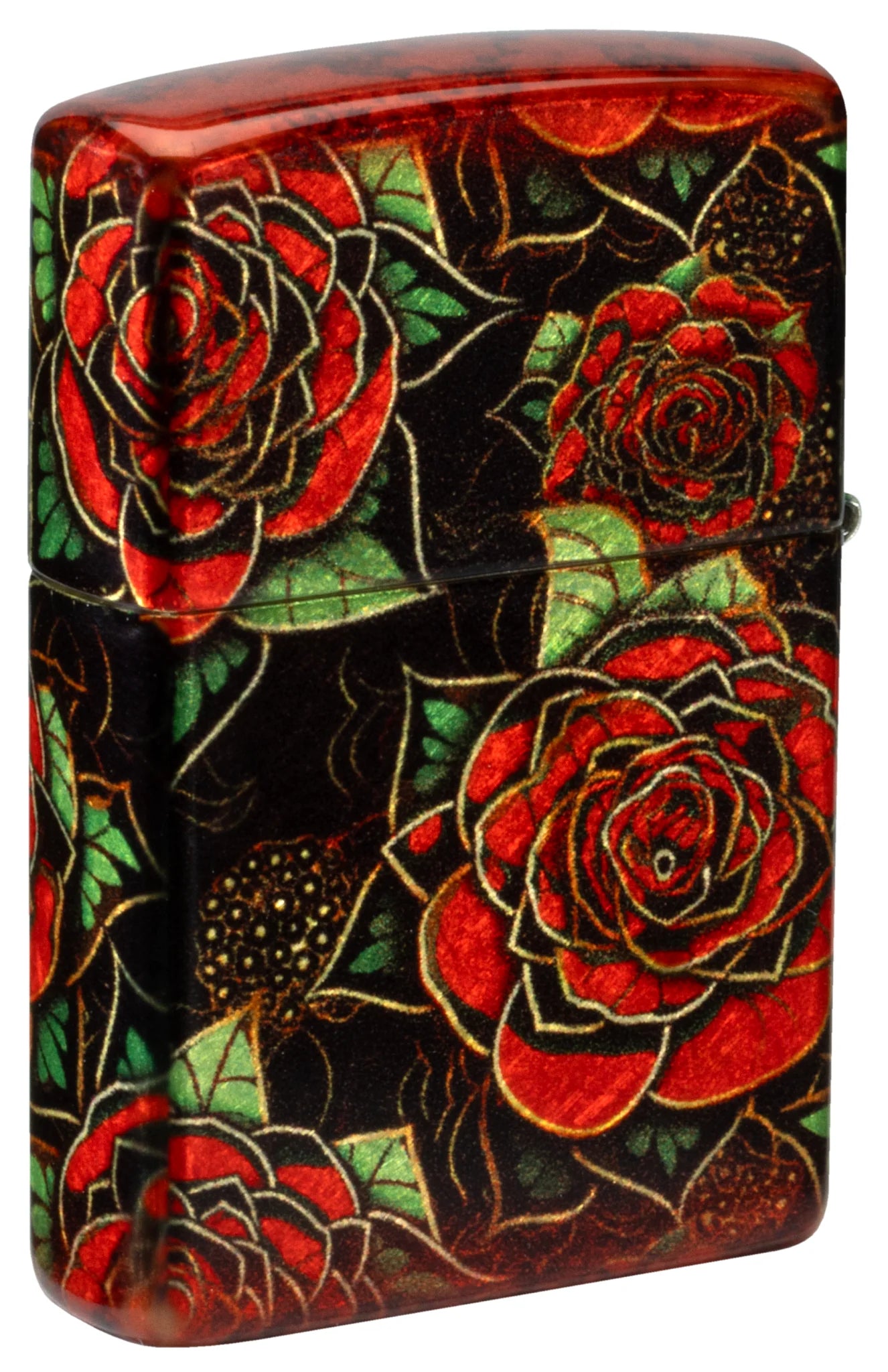 Zippo accendino Special Limited Edition 46849 roses bouquet tatoo 360°