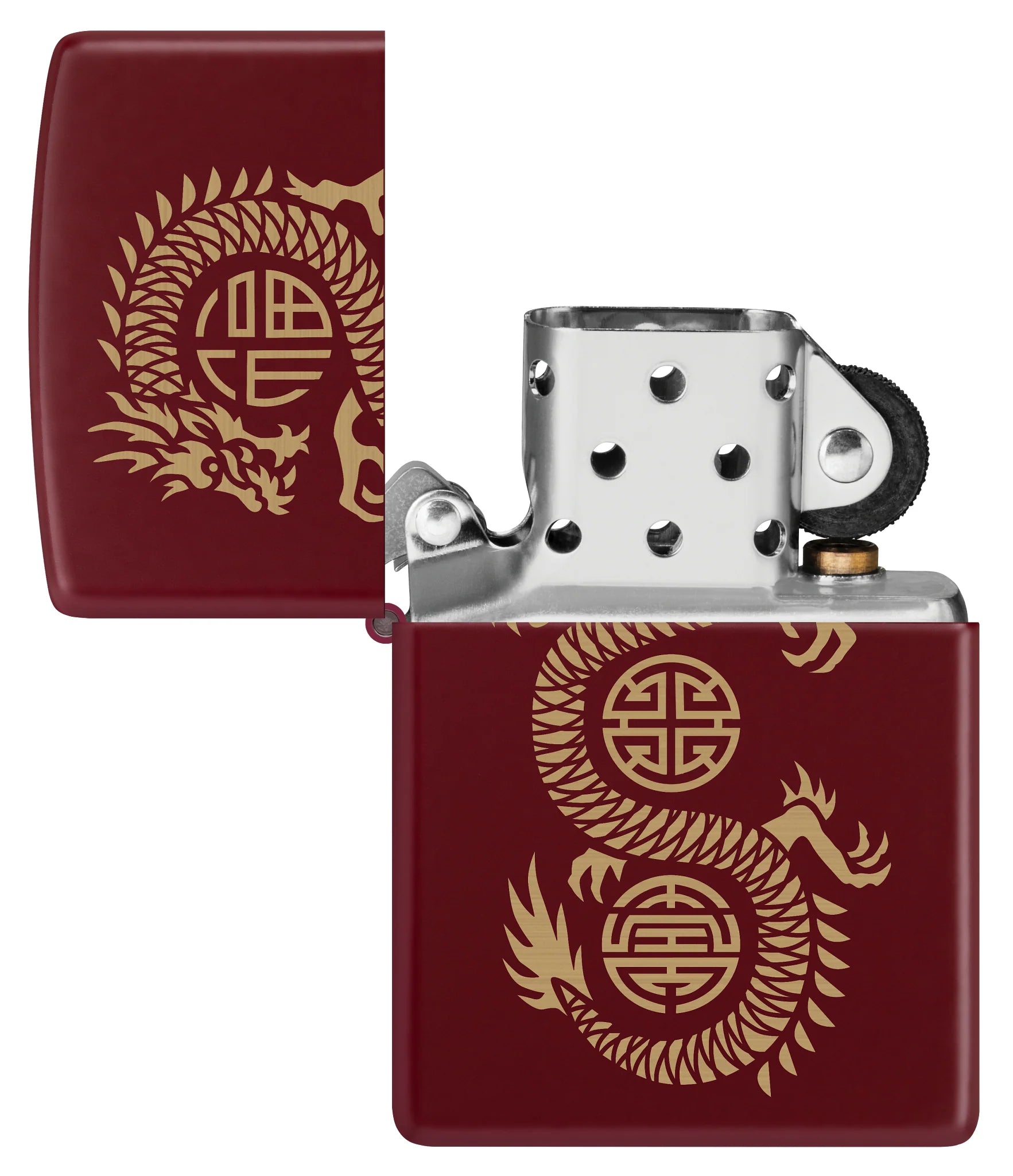 Zippo accendino Special Limited Edition 46834 drago fortuna merlot