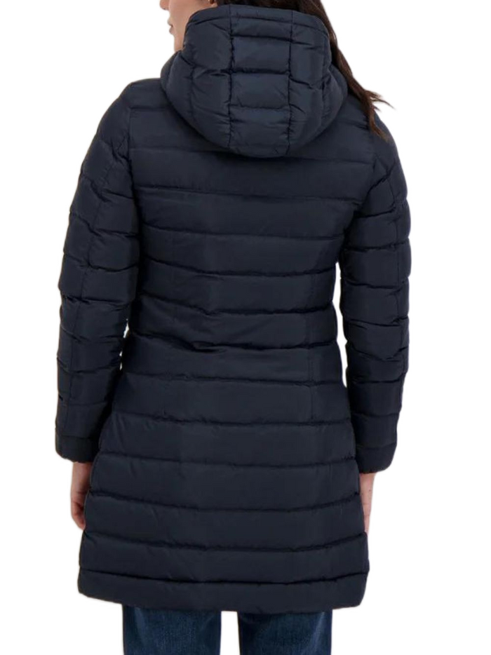 Ciesse Piumini Nikak Piumino Parka Giaccone Lungo Con Cappuccio Slim Fit Blu Donna 2