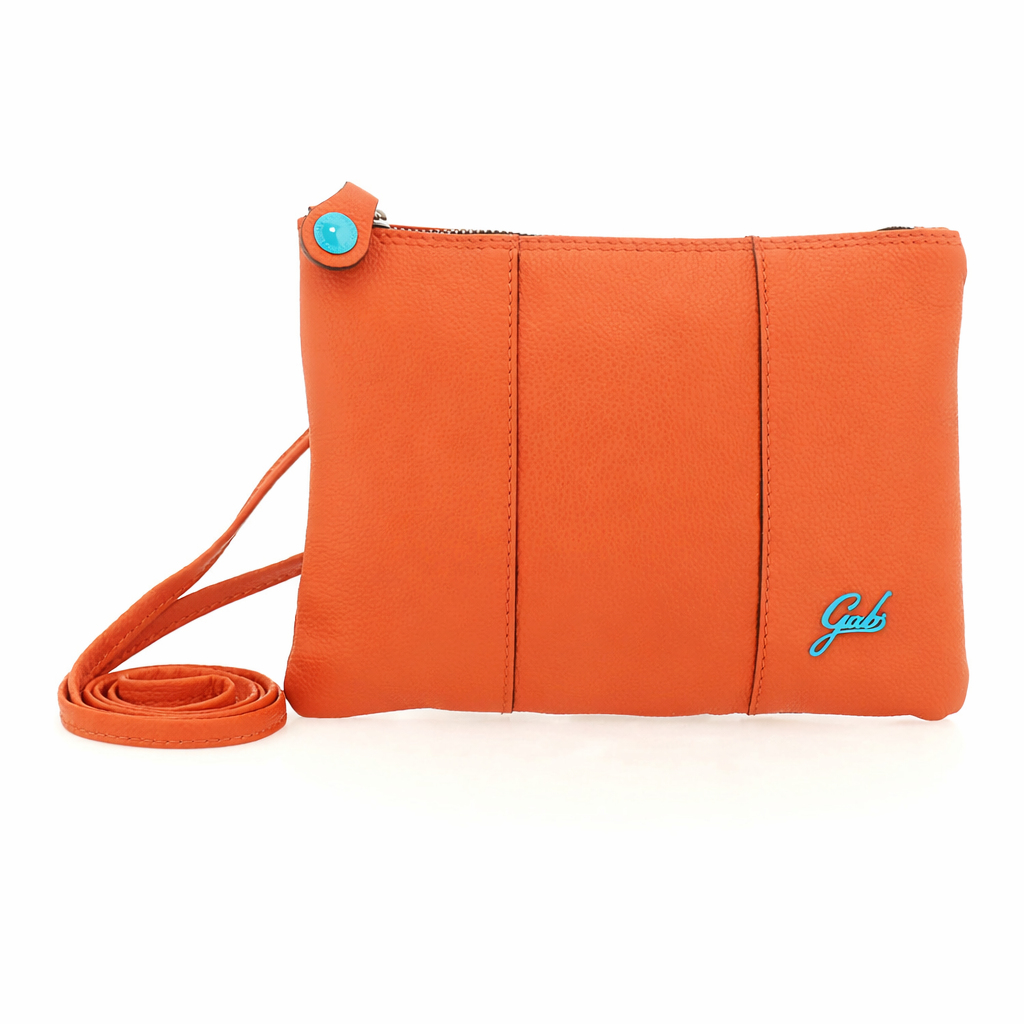 Gabs G3 Plus M Basic Borsa Zaino Trasformabile Shopper Tote Bauletto Pelle Orange