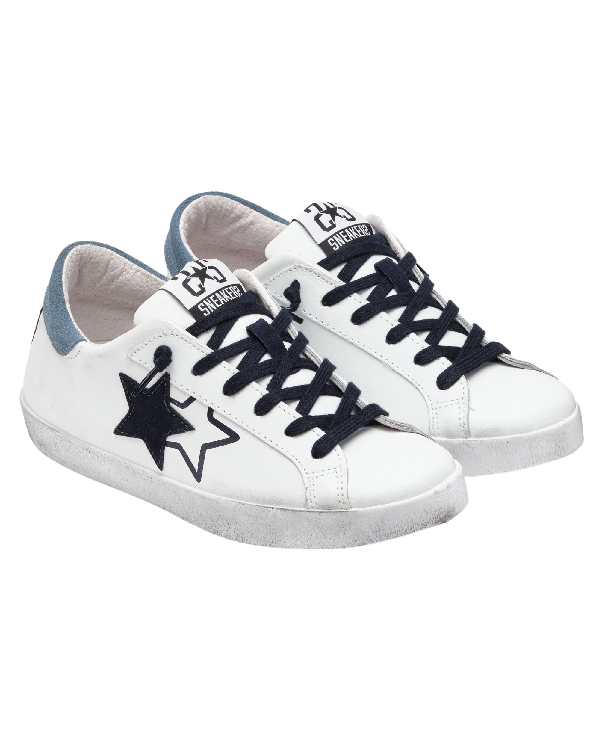 Sneaker One Star In Pelle Bianco Uomo