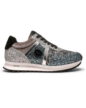 Liu Jo Silver Glitter Sneakers