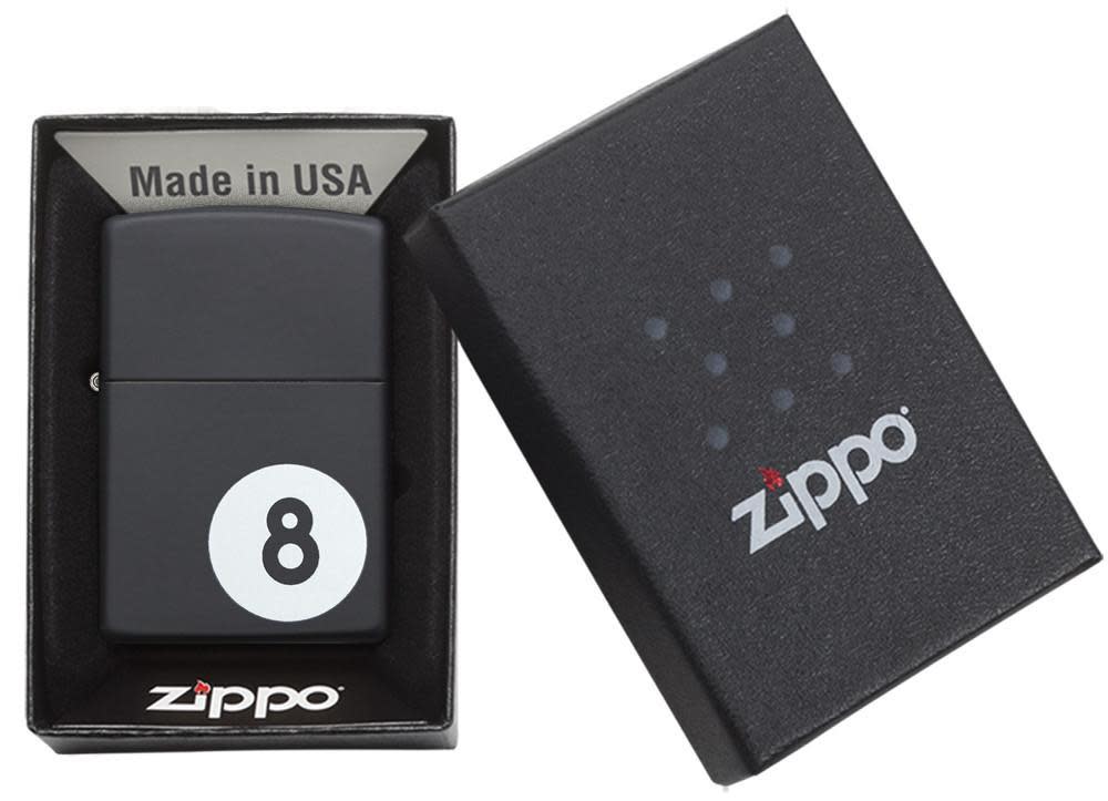 Zippo Otto - 8 Ball Billiards Black Unisex