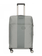 Piquadro Women's Medium Suitcase Expandable Nylon and PVC Grey Unisex