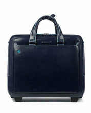 Piquadro Business Porta Laptop Pc Quadrato Cartella Blu Unisex