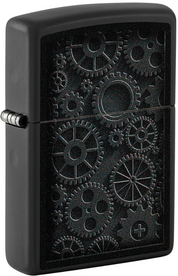 Zippo Refillable Windproof Made In Usa In Black Gift Box Unisex