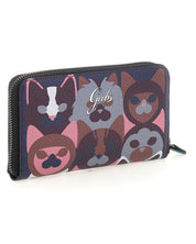 Gabs Purse Art Dogs Leather Purple