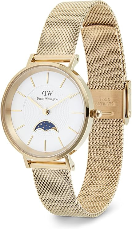 Daniel Wellington orologio Petite Lune 32mm evergold bianco donna DW00100771