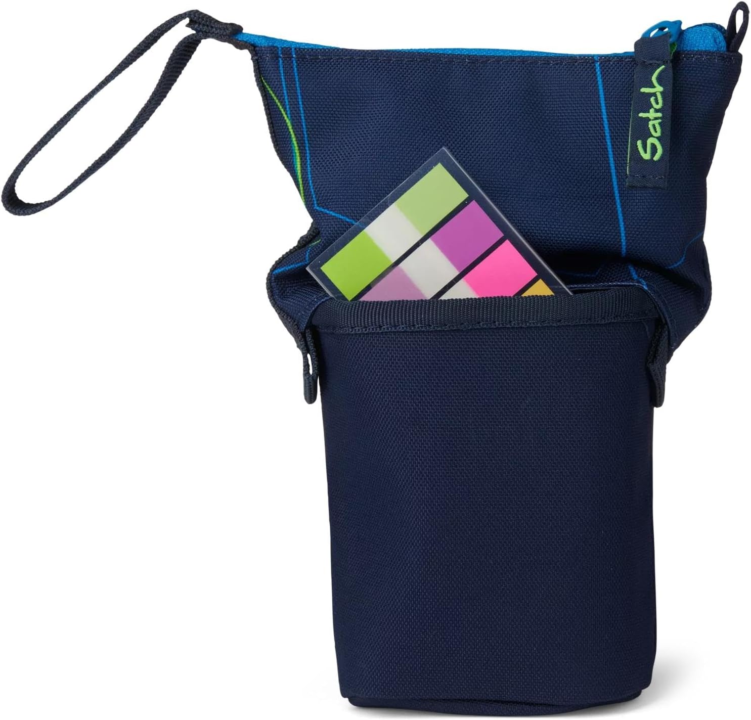 Satch Pensil slider portapenne astuccio eco riciclato 17x19x7 cm Blue Tech