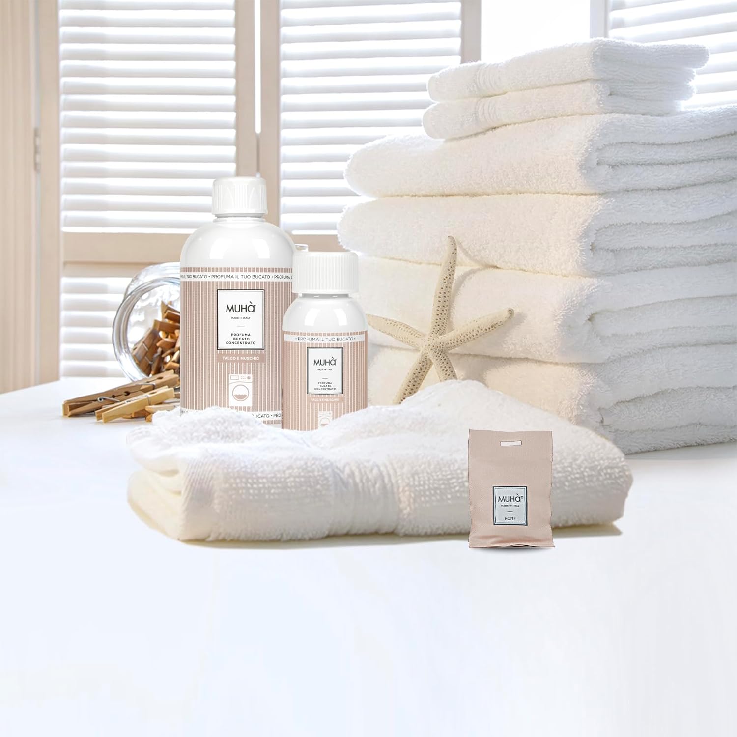 Muhà Essenza Concentrata Persistente Profuma Bucato Talco e muschio 400 Ml