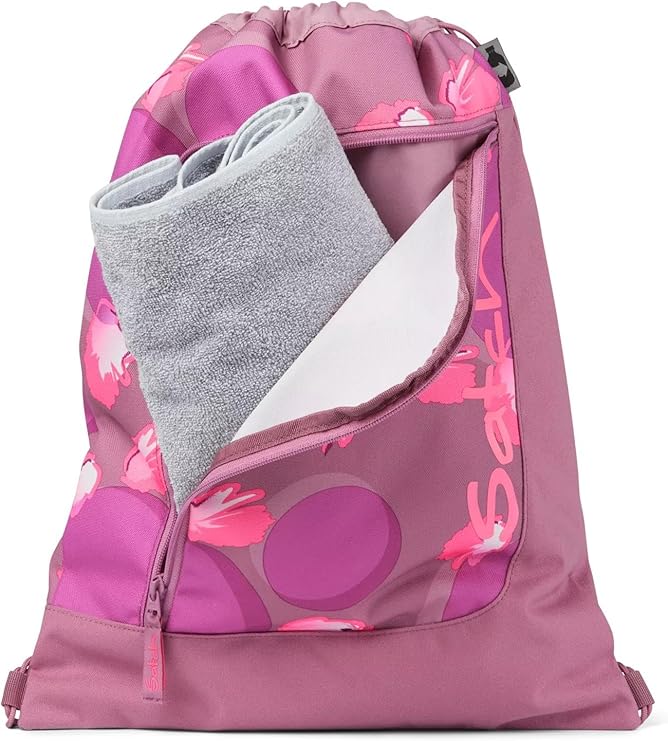 Satch Sacca 12 Litri Palestra Sport per Bambina in Poliestere Rosa