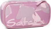 Satch Portapenne Scolastico 22x6x11 Cm Tessuto Riciclato Rosa Bambina Unisex