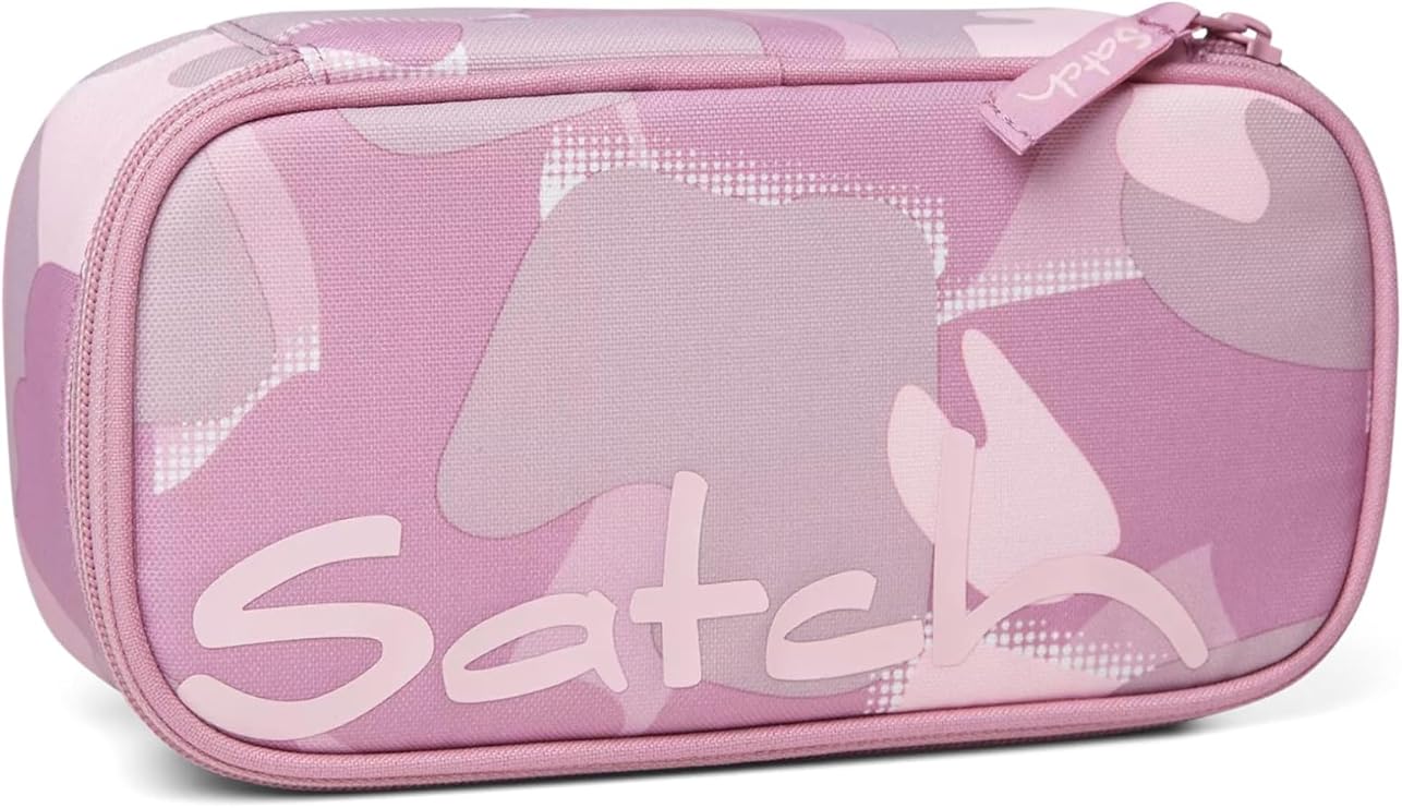 Satch Portapenne Scolastico 22x6x11 Cm Tessuto Riciclato Rosa Bambina Unisex