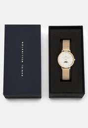 Daniel Wellington orologio Petite Lune 32mm evergold bianco donna DW00100771