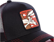 Capslab Cappellino con Visiera Collezione Looney Tunes Misto Cotone Nero Unisex