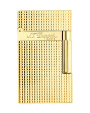 Stdupont Double Flame Diamond Plated Gold Unisex